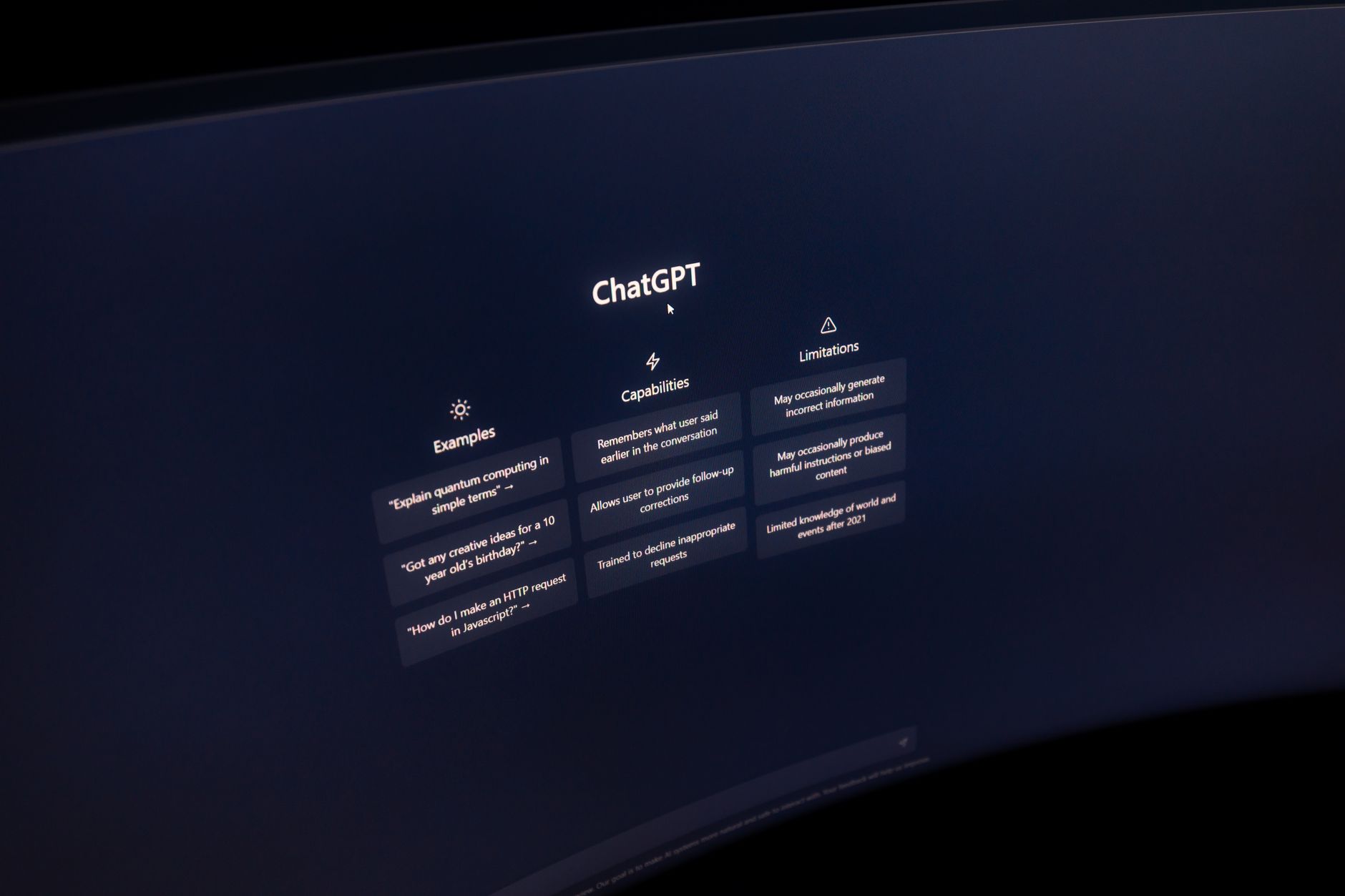 Computer screen showing an AI chatbot conversation and support ticket list